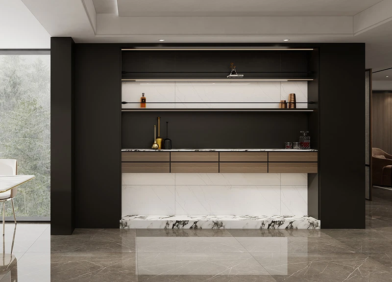 Minimalist Matte Black Dining Room Cabinet Minimalist Matte Black Dining Room Cabinet