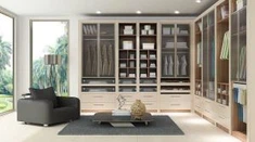 Armoire en mélamine au design simple