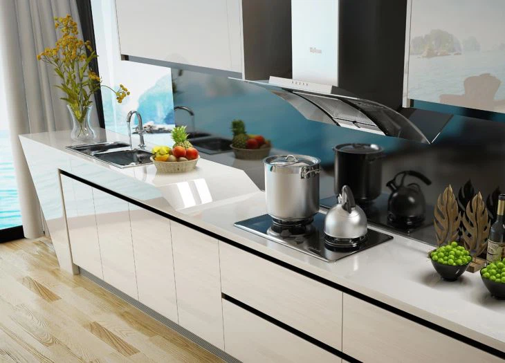 Customized Lacquer Kitchen Cabinetry