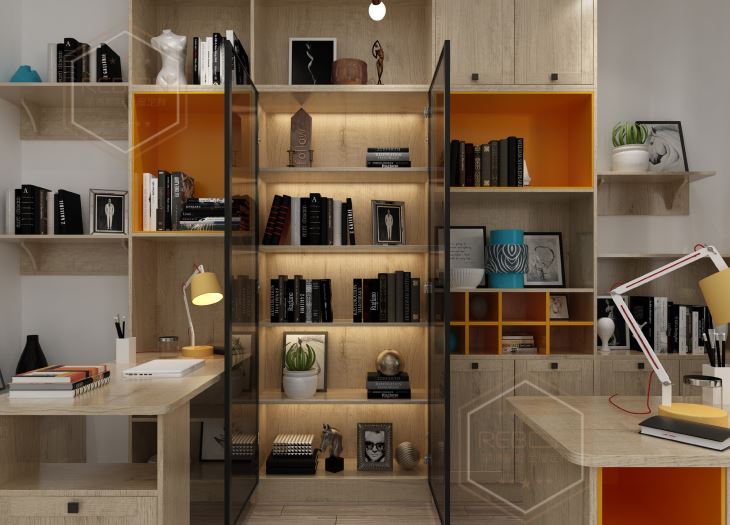 Contemporary Home Office Cabinets