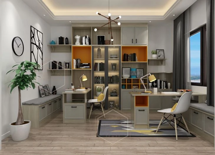 Contemporary Home Office Cabinets